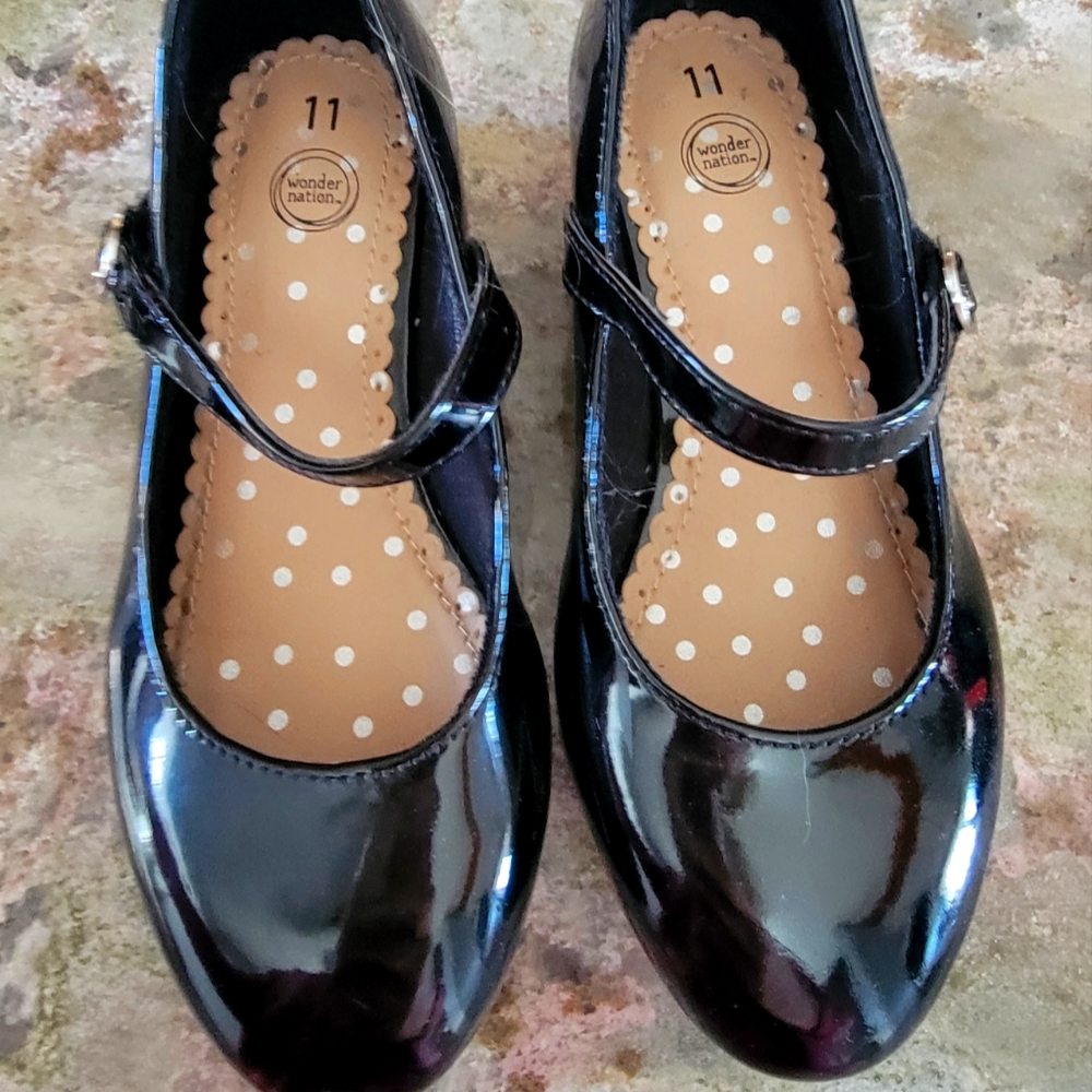Black girls dress shoe 11